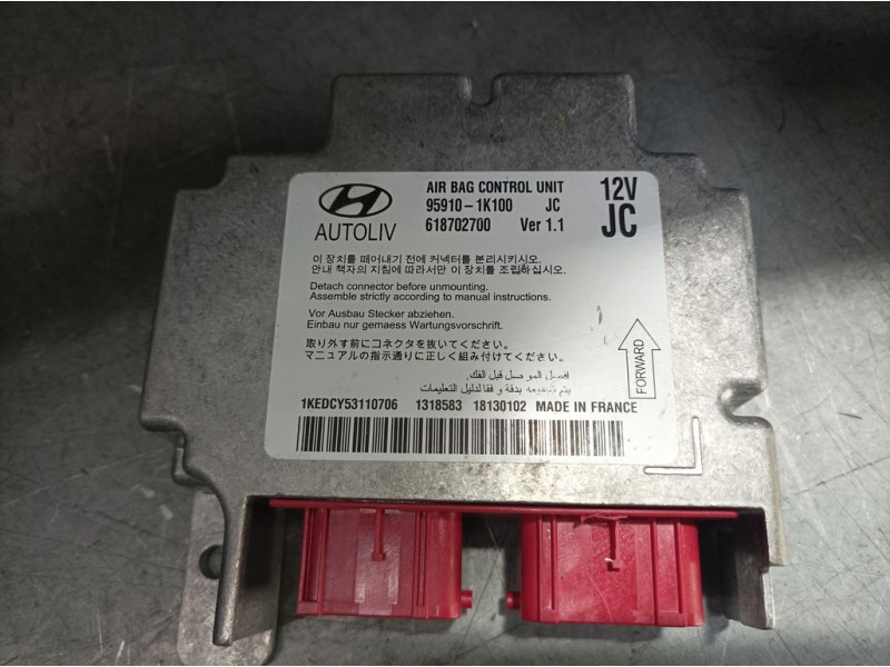 Recambio de kit airbag para hyundai ix20 gls comfort referencia OEM IAM 569001K000EQ  C/ SALPICADERO Y PRETENSORES