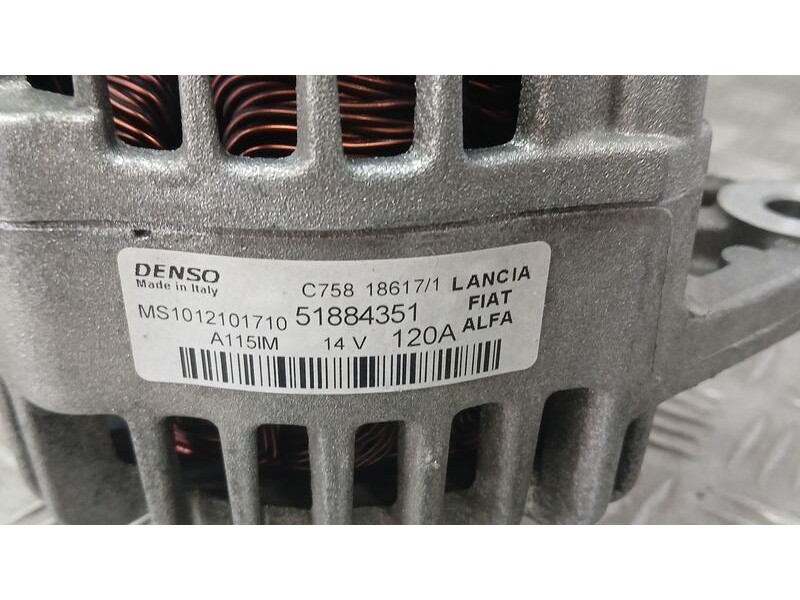 Recambio de alternador para jeep renegade longitude fwd referencia OEM IAM 51884351 DENSO 1012101710