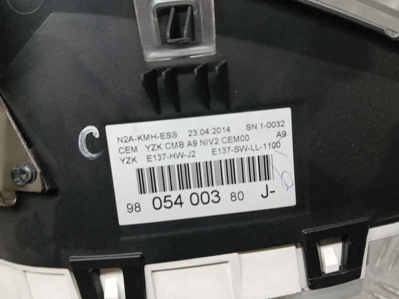 Recambio de cuadro instrumentos para peugeot 208 active referencia OEM IAM 9805400380  