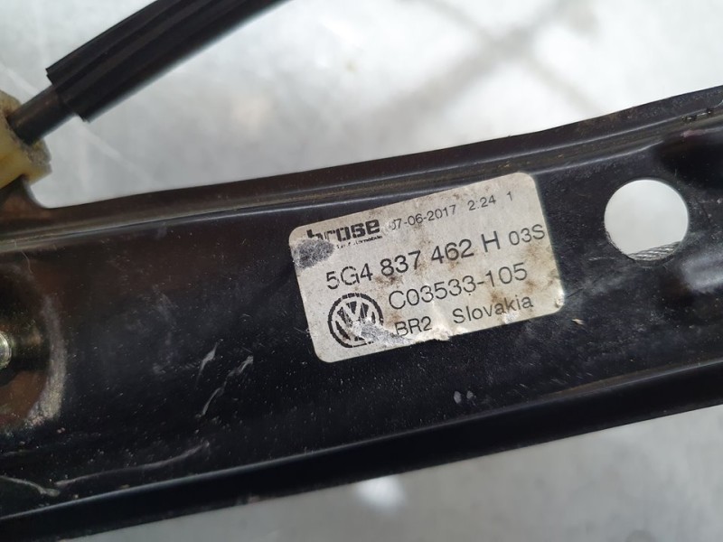 Recambio de elevalunas delantero derecho para volkswagen golf vii sportsvan advance bluemotion tech referencia OEM IAM 5G4837462