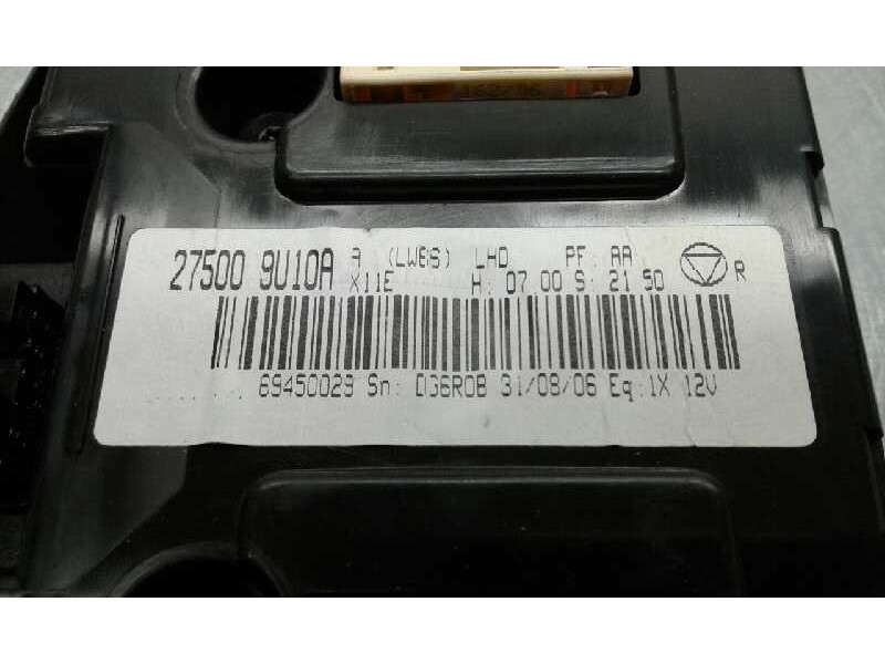 Recambio de mando climatizador para nissan note (e11e) acenta referencia OEM IAM 275009U10A  275009U10A