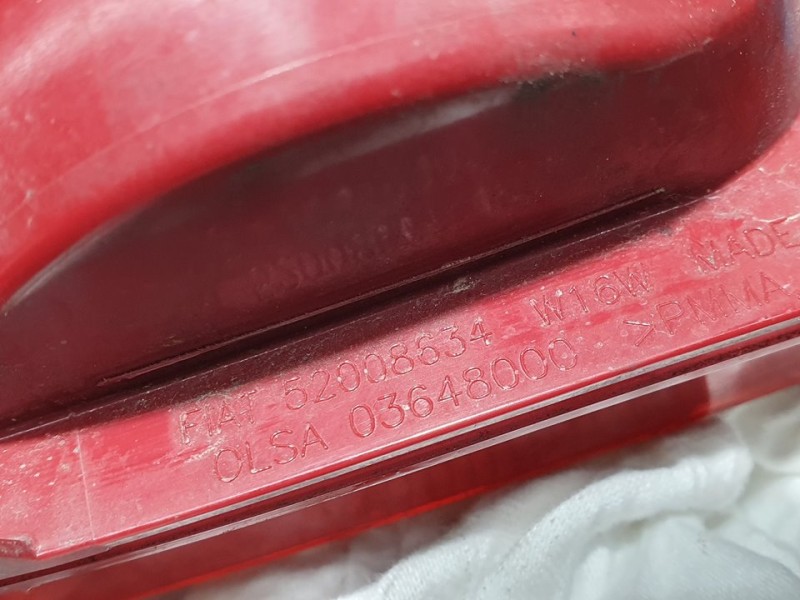 Recambio de piloto trasero derecho paragolpes para fiat nuova 500 (150) mild hybrid referencia OEM IAM 52008634 03648000 OLSA