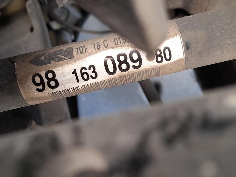 Recambio de transmision delantera izquierda para citroën c-elysee (dd_) 1.2 vti 82 referencia OEM IAM 9816308980  