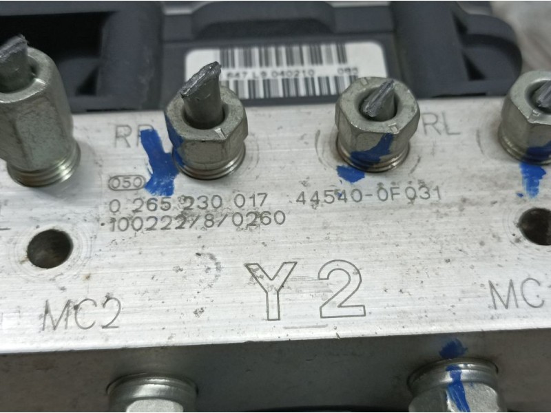 Recambio de abs para toyota verso active referencia OEM IAM 445400F031 0265230017 BOSCH
