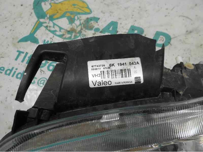Recambio de faro izquierdo para seat ibiza (6k1) stella referencia OEM IAM 6K1941043A  