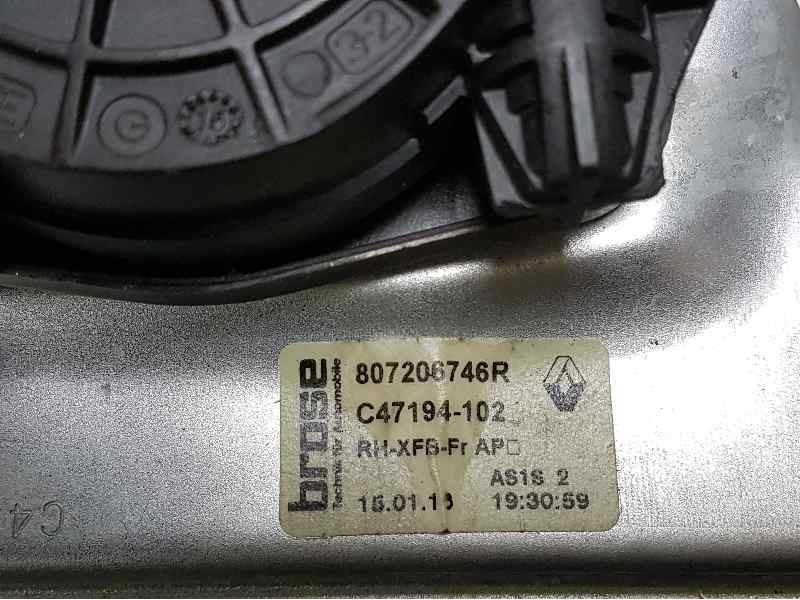 Recambio de elevalunas delantero derecho para renault megane iv berlina 5p intens referencia OEM IAM 807206746R 6 PINS ELECTRICO