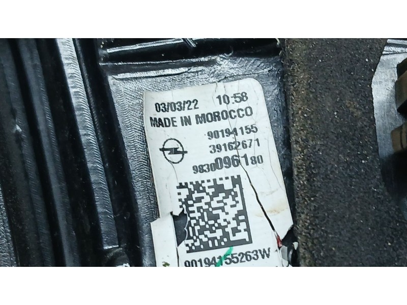 Recambio de piloto trasero derecho interior para opel corsa f (p2jo) 1.2 (68) referencia OEM IAM 9830096180  90194155