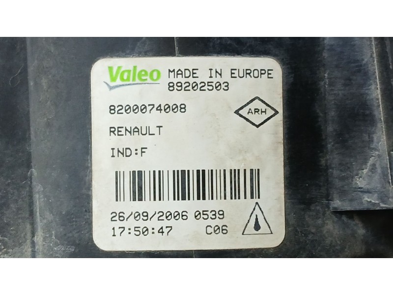 Recambio de faro antiniebla derecho para dacia logan (ls_) 1.5 dci (ls0k) referencia OEM IAM 8200074008 VALEO 89202503