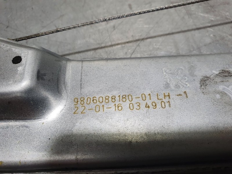 Recambio de elevalunas delantero izquierdo para peugeot 2008 (--.2013) allure referencia OEM IAM 9806088180  ELECTRICO 6 PINES