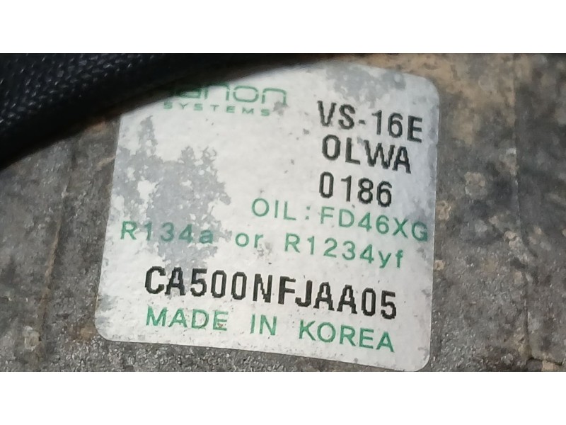 Recambio de compresor aire acondicionado para kia sportage iv (ql, qle) 1.6 gdi referencia OEM IAM 97701D7600 CANON CA500NFJAA05