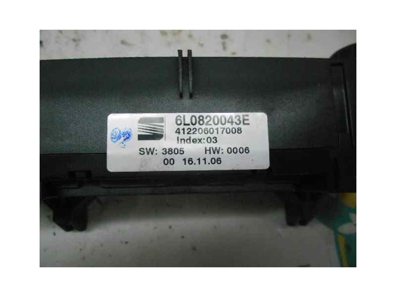Recambio de mando climatizador para seat ibiza (6l1) hit referencia OEM IAM 6L0820043E  