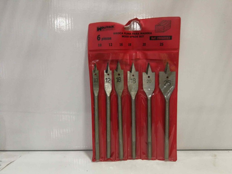 Recambio de estuche brocas para universal accesorio - referencia OEM IAM PLANA PARA MADERA 10/12/16/18/20/25 