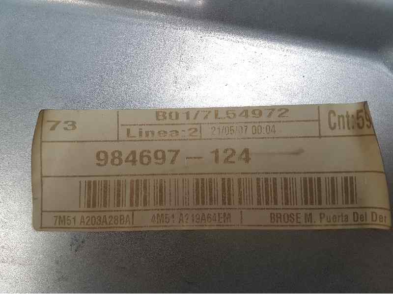 Recambio de elevalunas delantero derecho para ford focus berlina (cap) trend referencia OEM IAM 984697124 2 PINS ELECTRICO