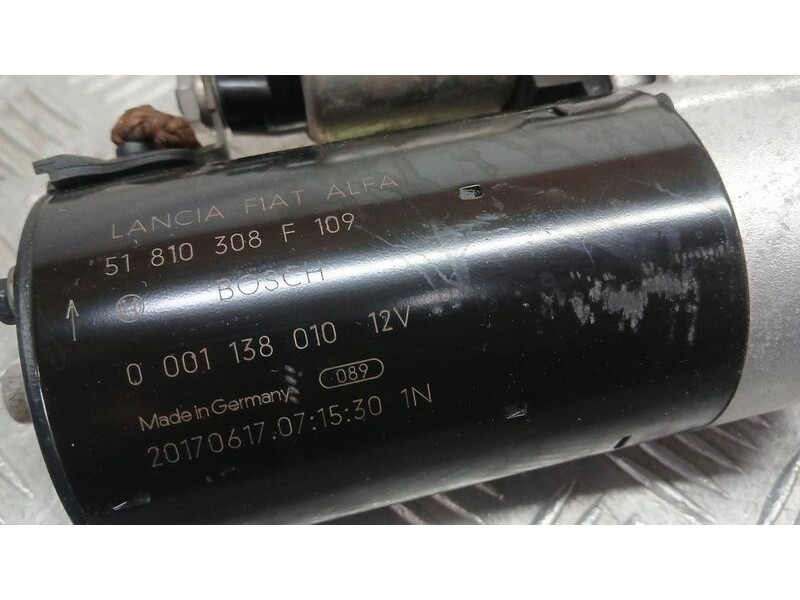 Recambio de motor arranque para jeep renegade longitude fwd referencia OEM IAM 51810308 BOSCH 0001138010