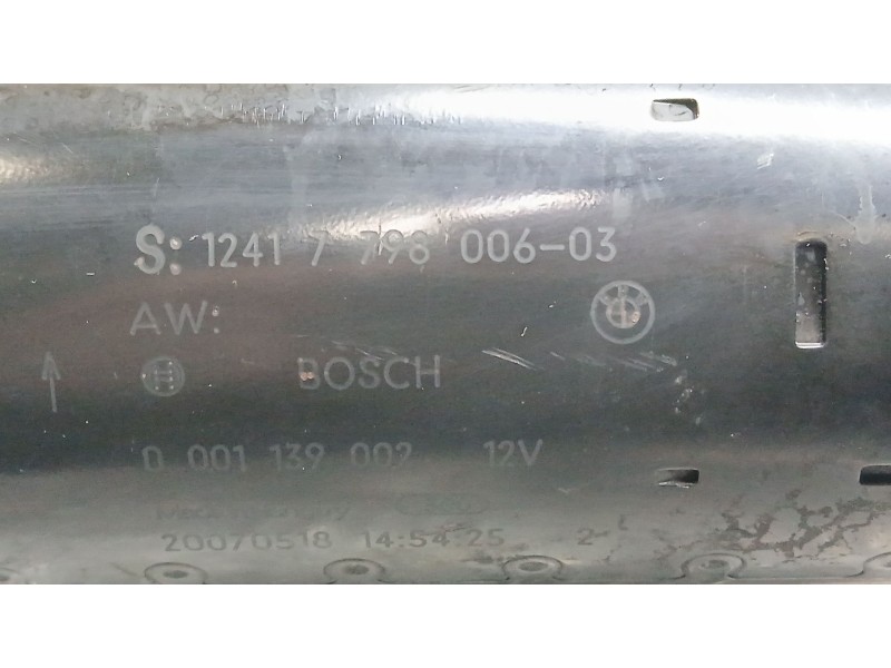 Recambio de motor arranque para bmw 1 (e87) 118 d referencia OEM IAM 12417798006 BOSCH 0001139002