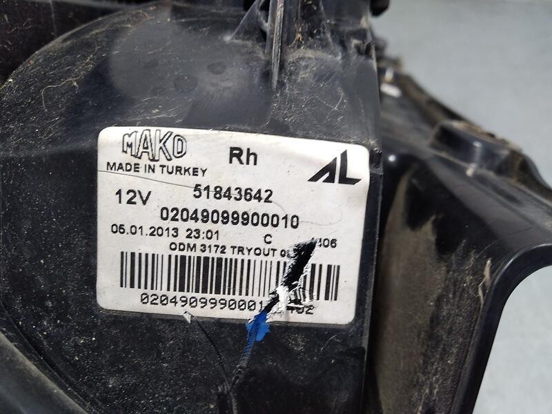 Recambio de piloto trasero derecho para fiat panda (319) lounge referencia OEM IAM 02049099900010 51843642 mako