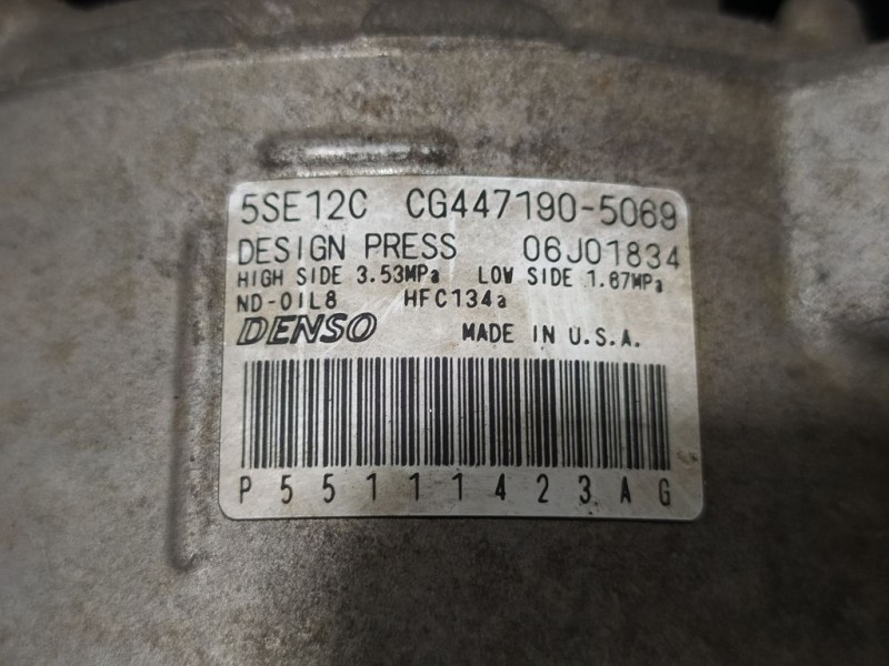 Recambio de compresor aire acondicionado para jeep compass limited referencia OEM IAM 06J01834 4471905069 DENSO