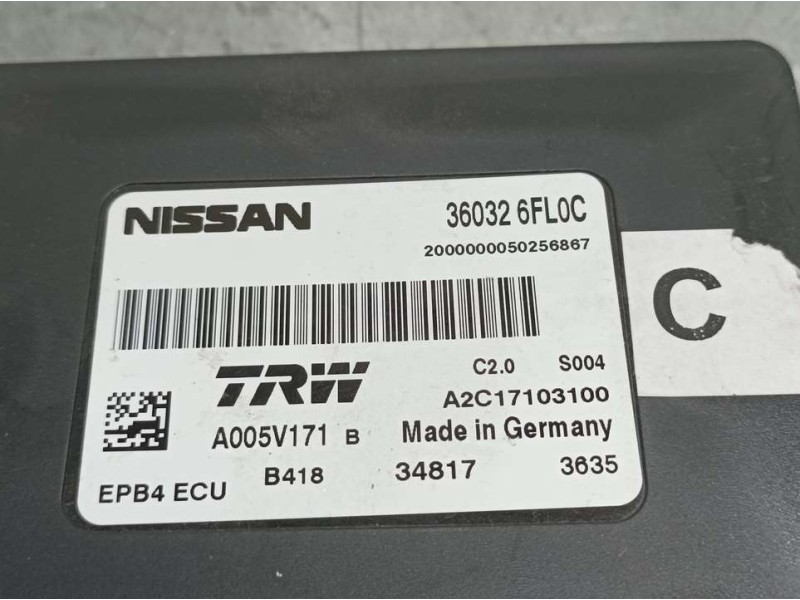 Recambio de modulo electronico para nissan qashqai (j11) acenta referencia OEM IAM 360326FL0C A2C17103100 TRW