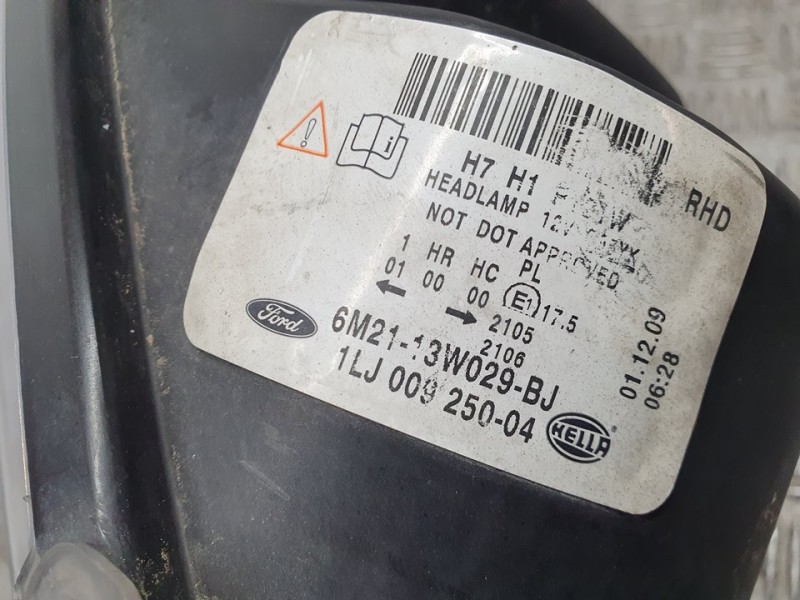 Recambio de faro derecho para ford galaxy (ca1) ghia referencia OEM IAM 1LJ00925004 6M2113W029BJ HELLA INGLES
