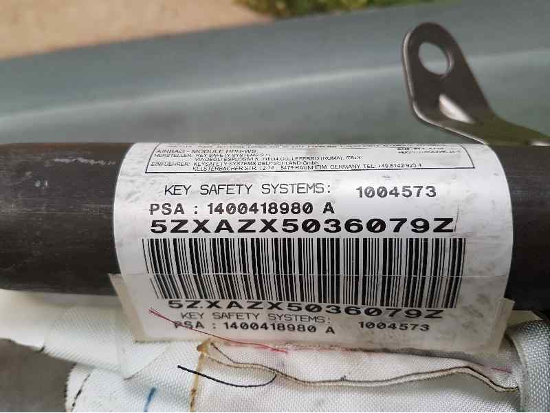 Recambio de airbag cortina delantero izquierdo para peugeot 807 premium referencia OEM IAM 1400418980A  