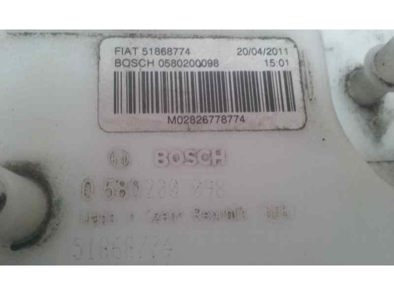Recambio de aforador para fiat punto (evo) (199) dynamic referencia OEM IAM 51868774 0580200098 BOSCH