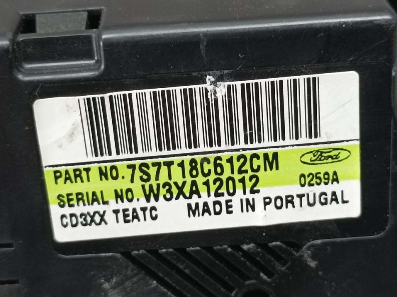 Recambio de mando climatizador para ford galaxy (ca1) ghia referencia OEM IAM 7S7T18C612CM  