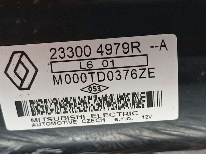 Recambio de motor arranque para nissan pulsar (c13) acenta referencia OEM IAM 233004979R M000TD0376ZE MITSUBISHI