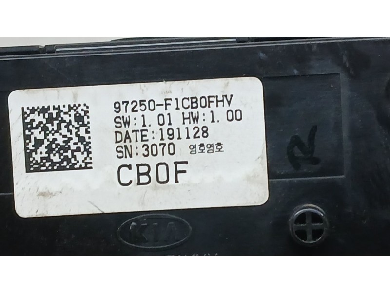 Recambio de mando climatizador para kia sportage iv (ql, qle) 1.6 gdi referencia OEM IAM 97250F1CB0FHV  