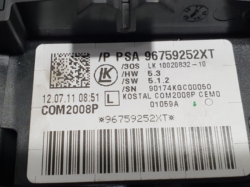 Recambio de com 2000 para citroën ds4 sport referencia OEM IAM 96759252XT 10020832 LK