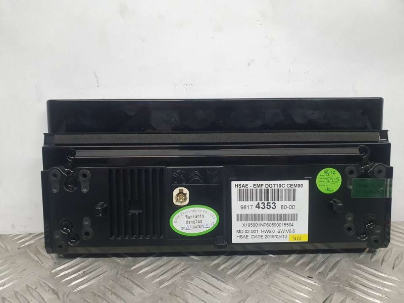 Recambio de sistema navegacion gps para peugeot 508 sw allure referencia OEM IAM 9817435380  