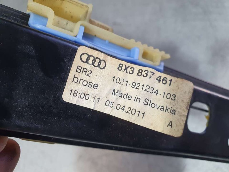Recambio de elevalunas delantero izquierdo para audi a1 (8x) ambition referencia OEM IAM 8X3837461A 1021921234103 BROSE ELECTRIC