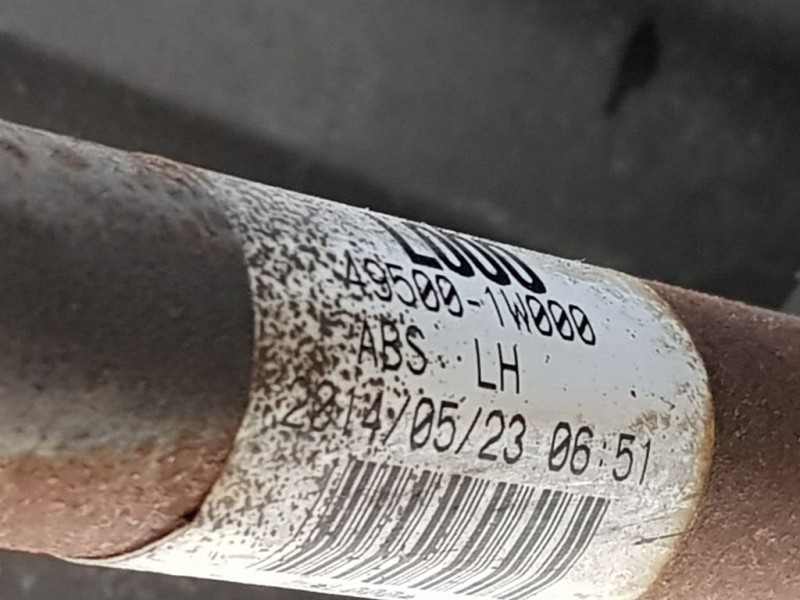 Recambio de transmision delantera izquierda para kia rio basic referencia OEM IAM A95001W00  