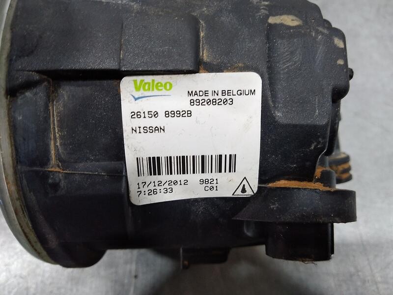 Recambio de faro antiniebla derecho para nissan juke (f15) acenta referencia OEM IAM 261508992b 89208203 Valeo