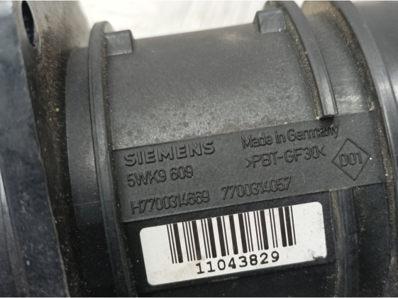 Recambio de caudalimetro para renault espace iv (jk0) privilege referencia OEM IAM 7700314057 5WK9609 SIEMENS
