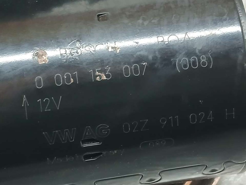 Recambio de motor arranque para audi a1 (8x) ambition referencia OEM IAM 02Z911024H 0001153007 BOSCH