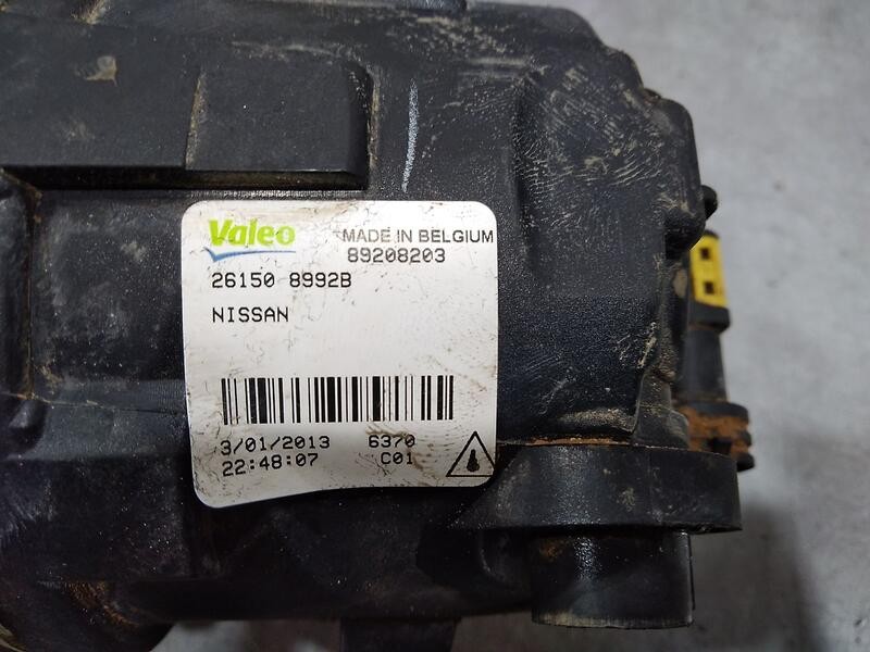 Recambio de faro antiniebla izquierdo para nissan juke (f15) acenta referencia OEM IAM 261508992b 89208203 Valeo