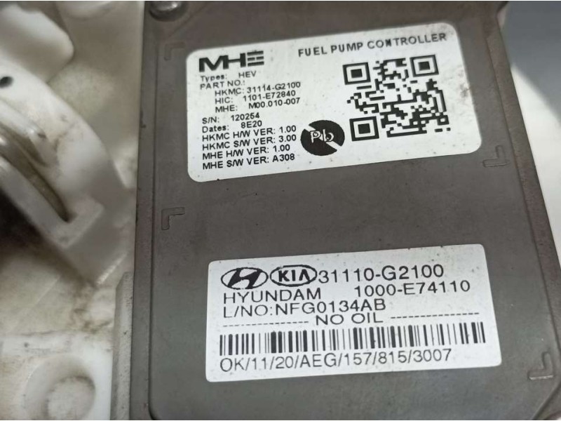 Recambio de aforador para kia niro concept referencia OEM IAM 31110G2100 1000E74110 MHE