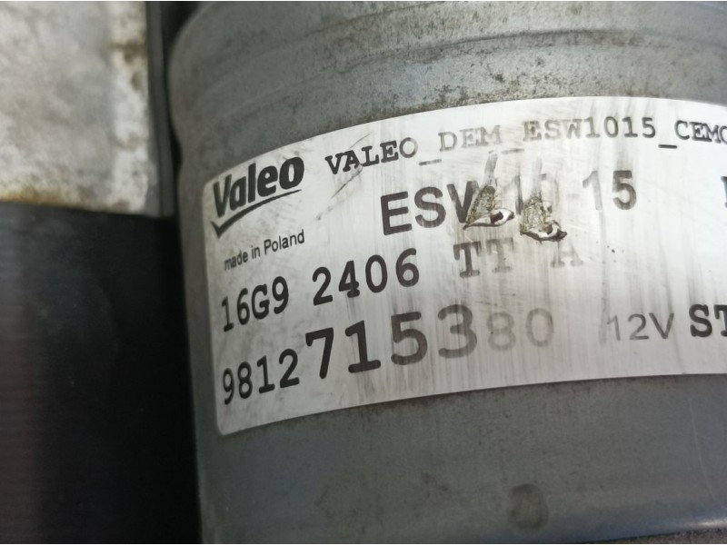 Recambio de motor arranque para citroën c3 feel referencia OEM IAM 9812715380 ESW1015 VALEO