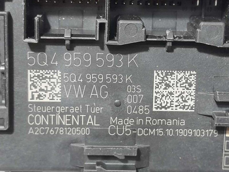Recambio de modulo confort para skoda octavia combi (5e5) active referencia OEM IAM 5Q4959593K A2C7678120500 CONTINENTAL