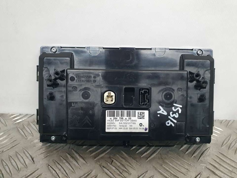 Recambio de sistema navegacion gps para peugeot 308 gt referencia OEM IAM 9828476980 1002121719G VALEO C/ SISTEMA CLIMATIZADOR