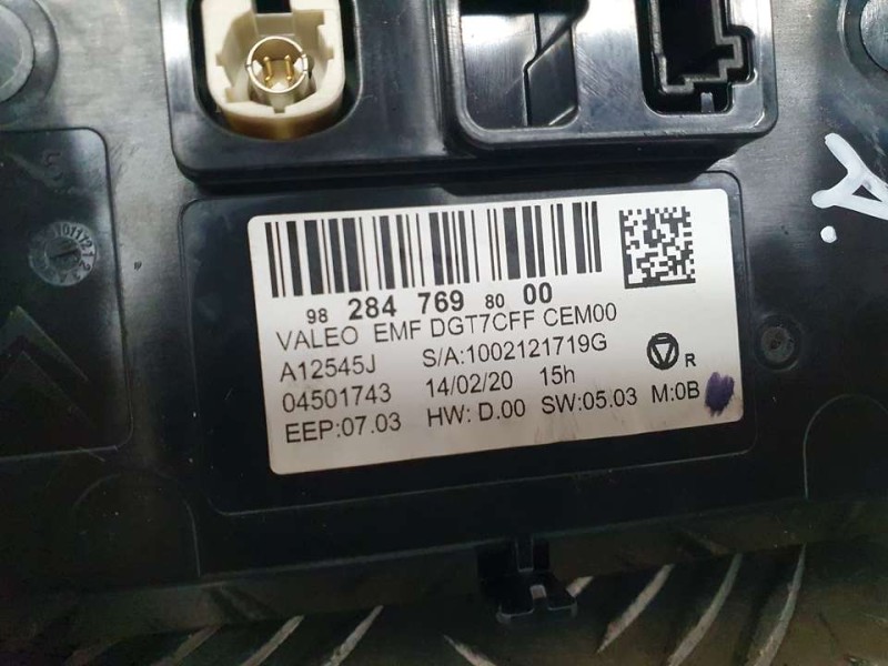 Recambio de sistema navegacion gps para peugeot 308 gt referencia OEM IAM 9828476980 1002121719G VALEO C/ SISTEMA CLIMATIZADOR