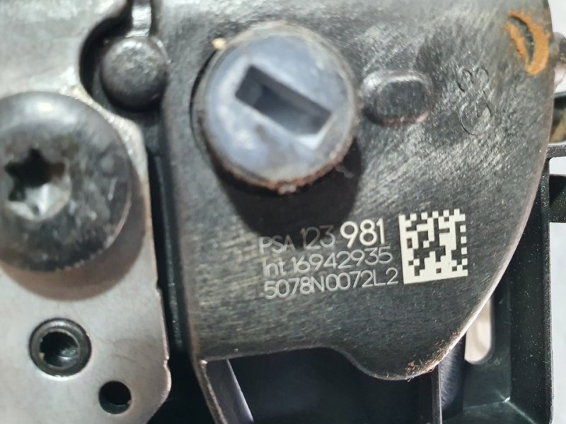 Recambio de cerradura puerta delantera izquierda para citroën c3 feel referencia OEM IAM 123981 16942935 6 PINES