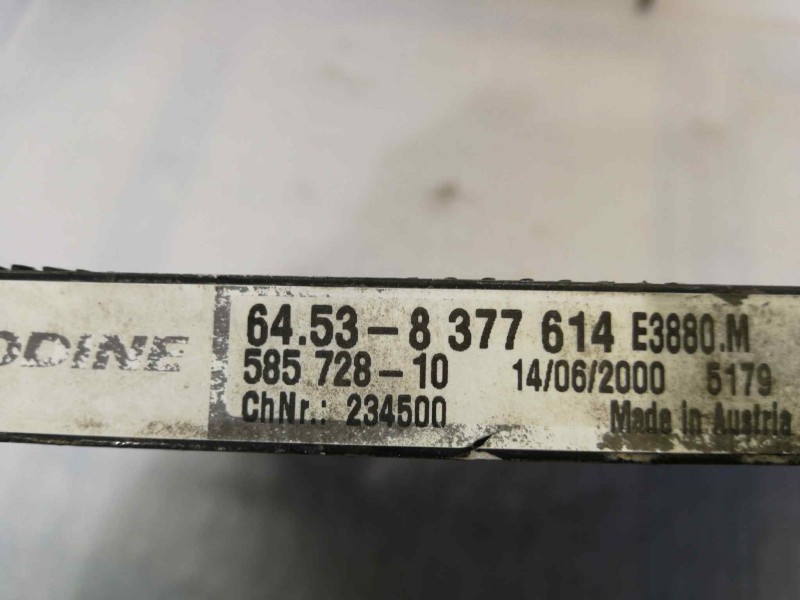 Recambio de condensador / radiador aire acondicionado para bmw serie 3 berlina (e46) 318i referencia OEM IAM 64118372783  