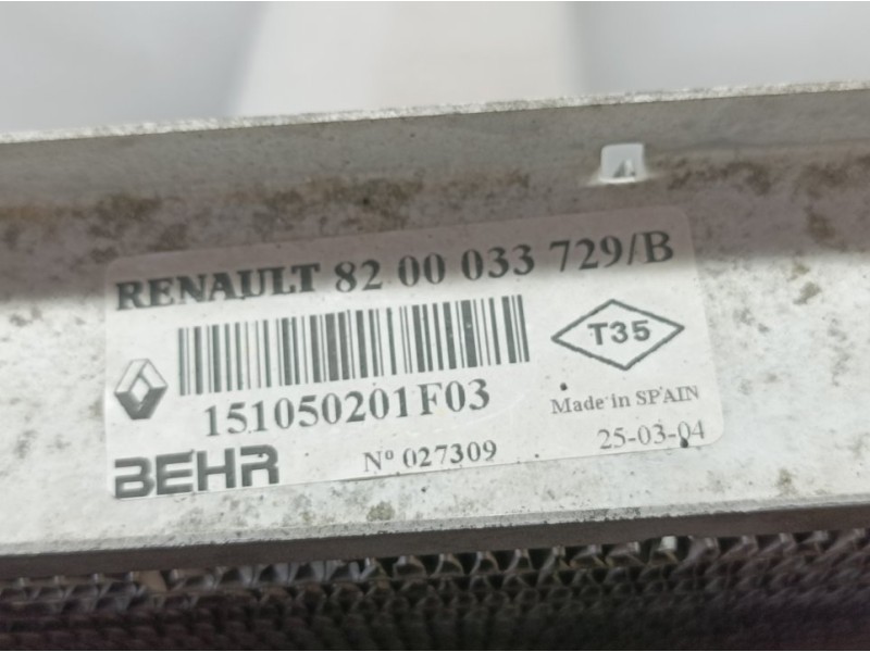 Recambio de radiador agua para renault espace iv (jk0) privilege referencia OEM IAM 820003729B 151050201F03 BEHR