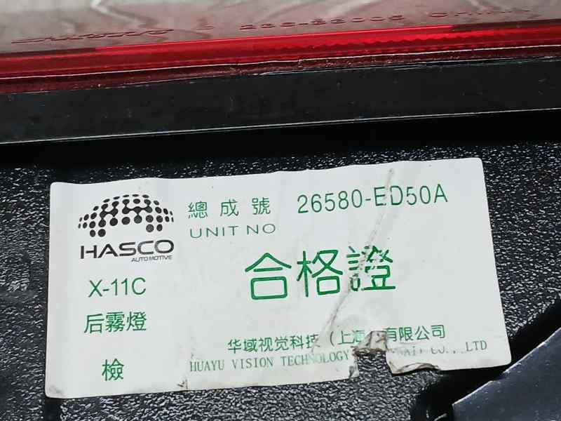 Recambio de piloto trasero central para nissan x-trail (t32) acenta referencia OEM IAM 26580ED50A  PARAGOLPES