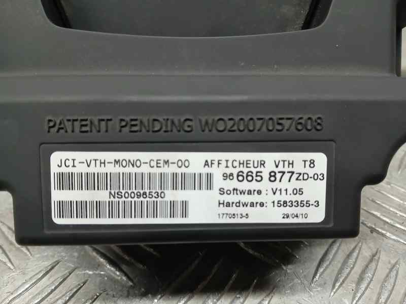 Recambio de modulo electronico para peugeot 3008 sport pack referencia OEM IAM 96665877ZD NS0096530 PANTALLA CUADRO Y GPS