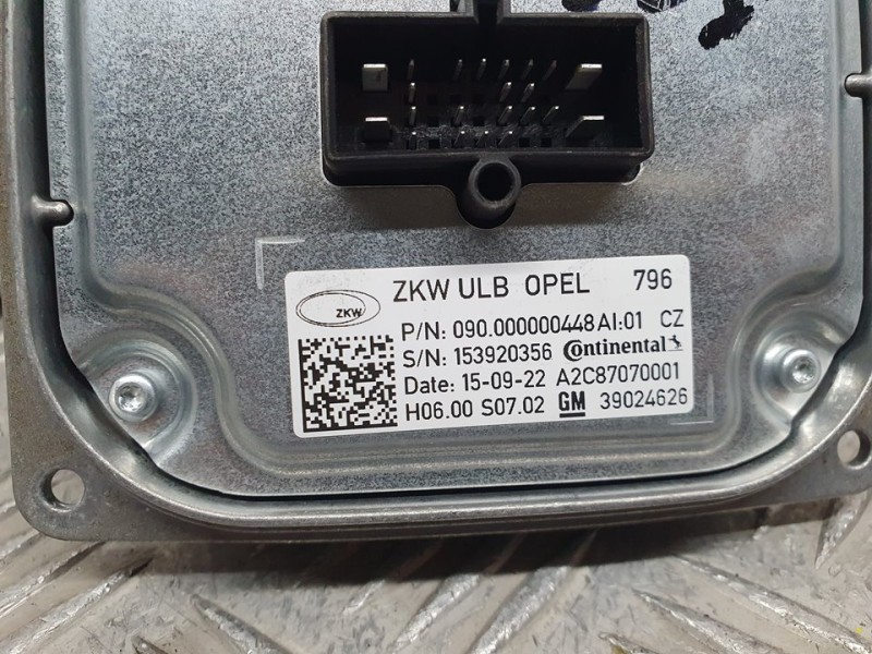 Recambio de centralita faro para opel astra k lim. 5türig dynamic start/stop referencia OEM IAM 153920356 A2C87070001 IZQ CONTIN