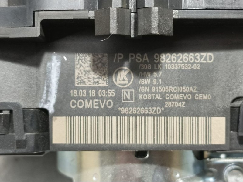 Recambio de com 2000 para citroën c4 cactus live referencia OEM IAM 98262663ZD 1033753202 