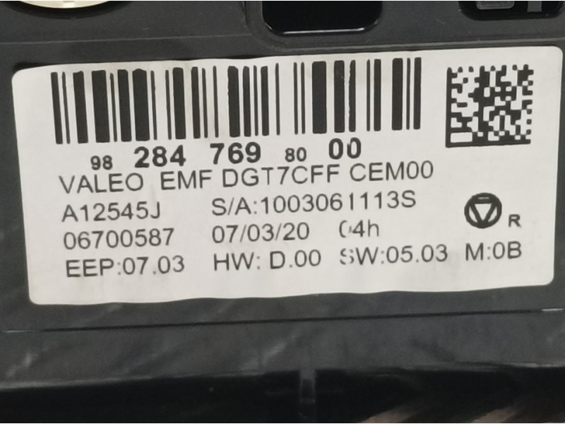 Recambio de sistema navegacion gps para peugeot 308 allure referencia OEM IAM 9828476980 A12545J VALEO