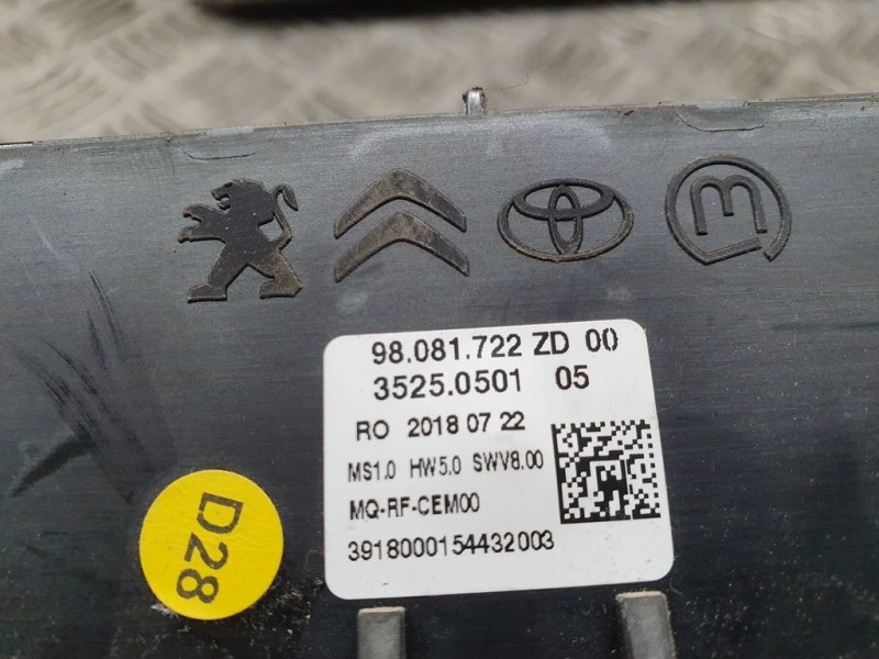 Recambio de mando climatizador para peugeot expert furgón pro standard referencia OEM IAM 98081722ZD 35250501 